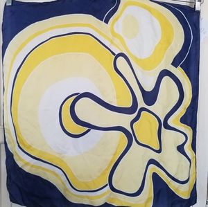 Abstract vintage silk scarf.